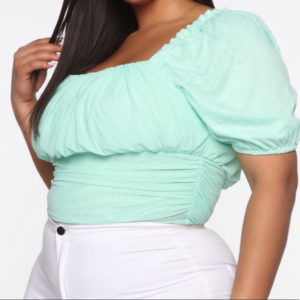 Fashion Nova Mint Bodysuit